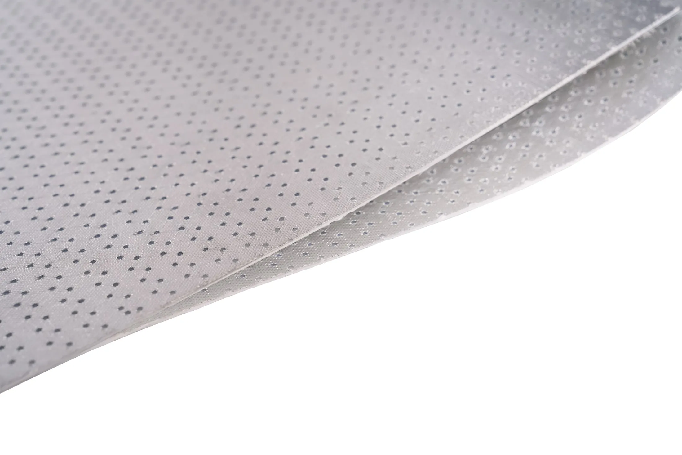 Close-up of the perforated SafeTech EGS carbon-fibre heating element